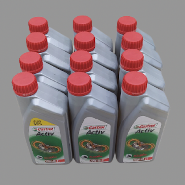 Chai nhớt xe máy castrol 40 ,1 lít