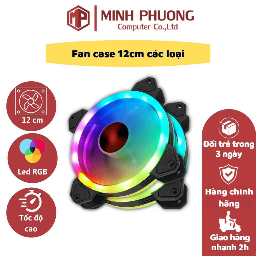 Fan tản nhiệt case các loại