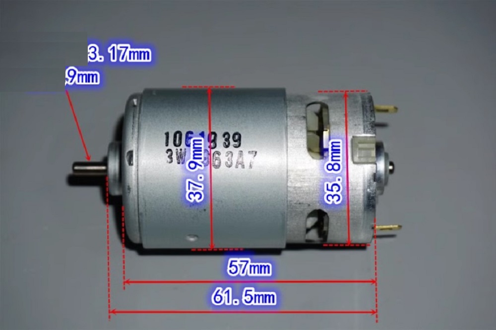 Motor johnson 555 18v 11000 vòng/phút / động cơ 555 18vdc 11000rpm