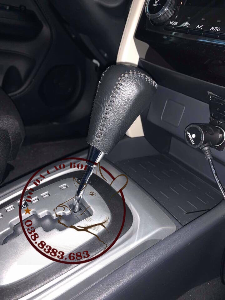 Bọc Cần Số, Tay Phanh Xe TOYOTA RUSH SỐ TỰ ĐỘNG, DA BÒ HANDMADE