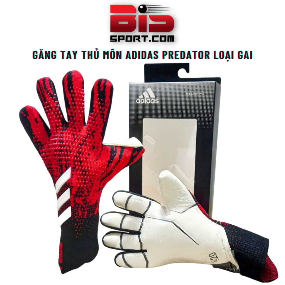 Găng Tay Thủ Môn Chuyên Nghiệp - Adidas Predator Pro - Loại Gai Cao Cấp - Bắt Bóng Siêu Đỉnh