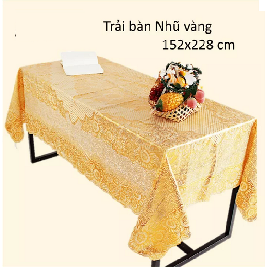 Khăn trải bàn 152*228 cm- khăn bàn cao - khăn trải bàn chữ nhật