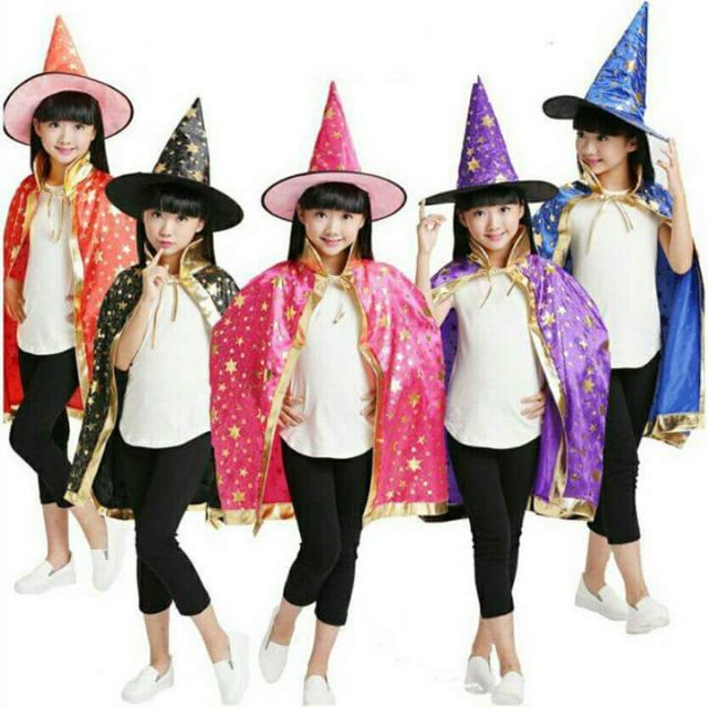 Bộ Áo choàng và nón phù thủy hóa trang Halloween 394