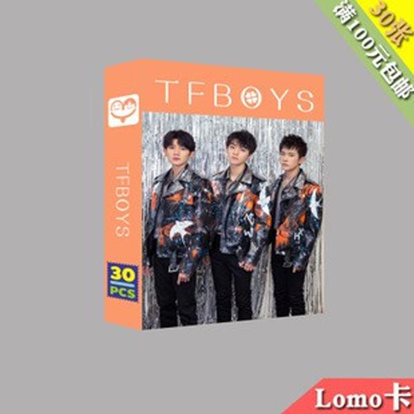 Lomo TFboys hộp cam bộ ảnh hộp ảnh 30 thẻ hình in hình nhóm nhạc idol đẹp cá tính