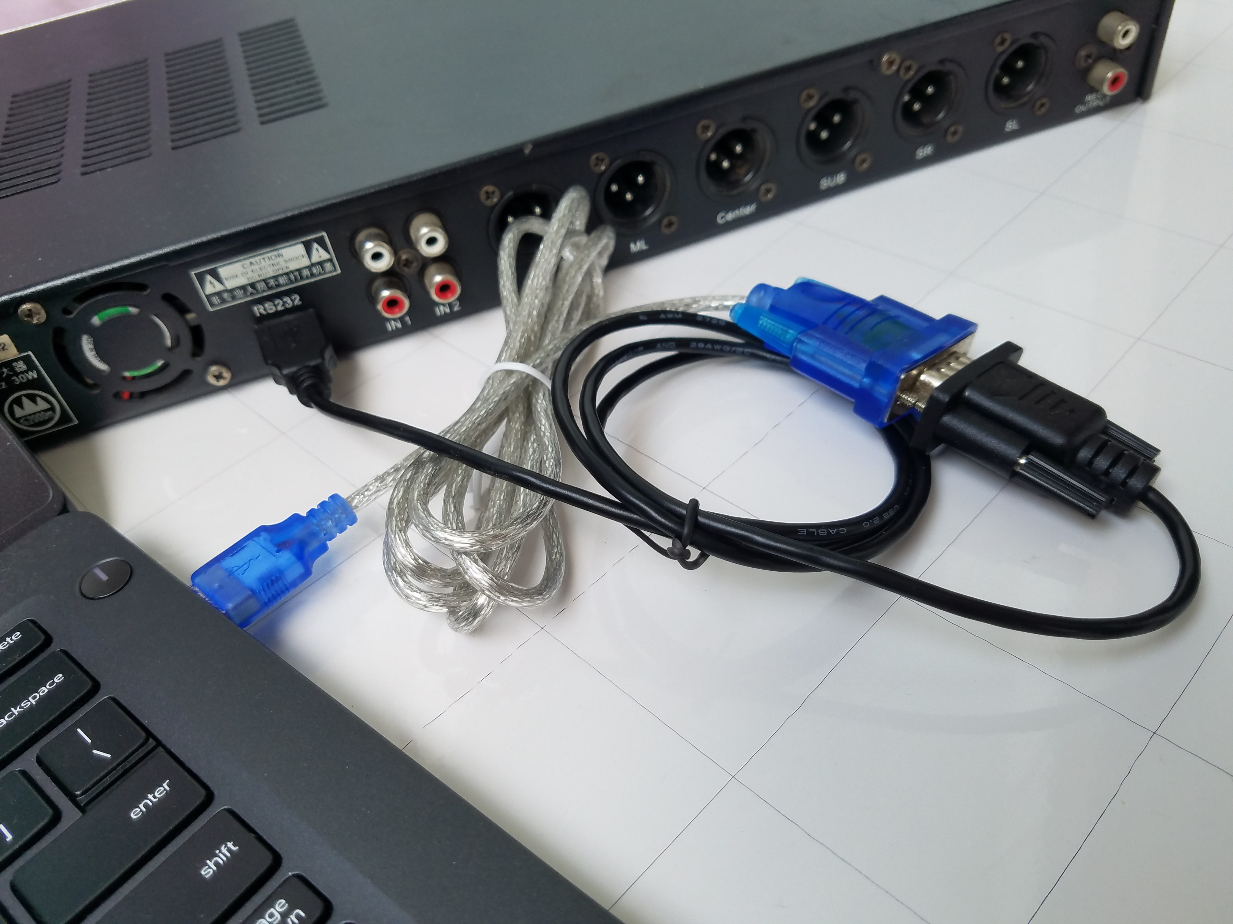 Cáp chuyên dùng kết nối vang số với máy tính RS232 chuyên chỉnh vang số X5, X3, BF audio 306 D - cáp kết nối - cáp âm thanh