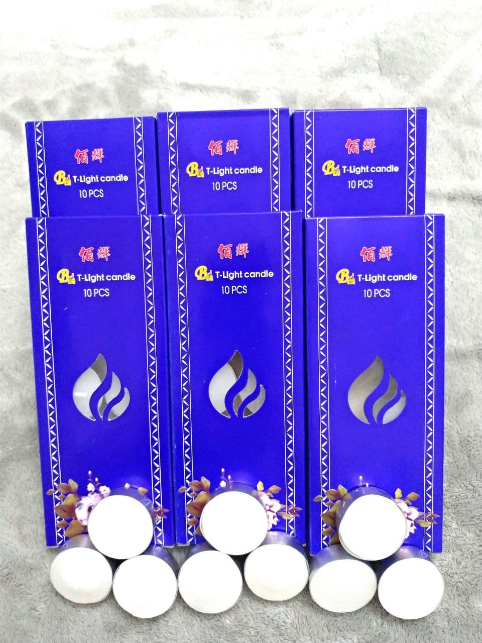 Combo 10 viên nến tealight cháy 4h - không mùi, không khói - nến đốt xông tin dầu