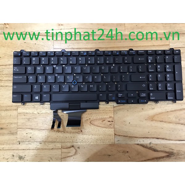 Thay Bàn Phím - Keyboard Laptop Dell Latitude E5550 E5570 E5580 E5590 Precision M3510 M3520 M3530 M7510 M7520 0Gnnp4