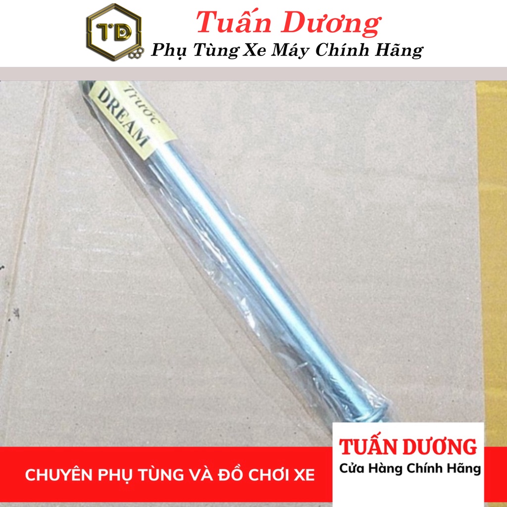 Trục trước xe dream và wave alpha, zx, wave thái - trục bánh xe dream lắp cho dream thái, dream việt các đời