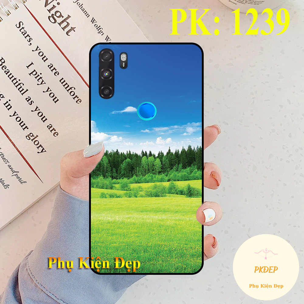 [HCM]Ốp lưng Vsmart Active 3 dẻo đen  in hình cảnh đẹp