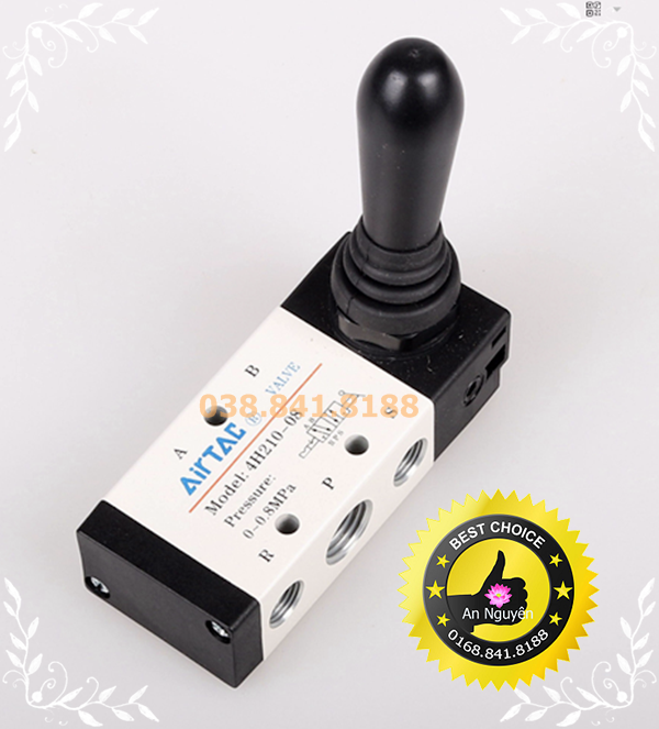 Van gạt tay khí nén Aiirtac 4H210-08_ren 13mm