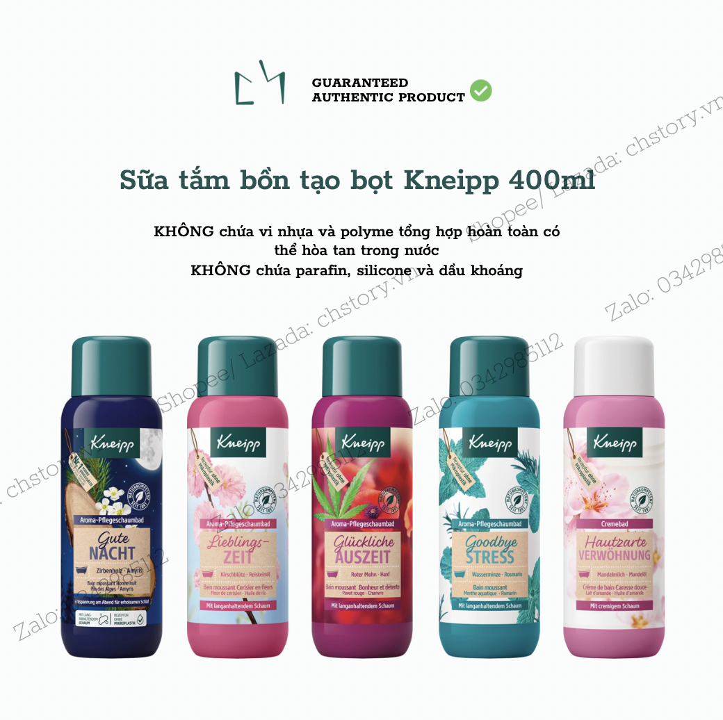 Sữa tắm bồn tạo bọt Kneipp hàng nội địa Đức