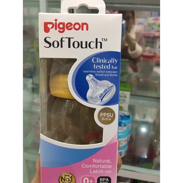 Bình sữa pigeon , bình sữa pigeon cổ rộng ppsu 240ml