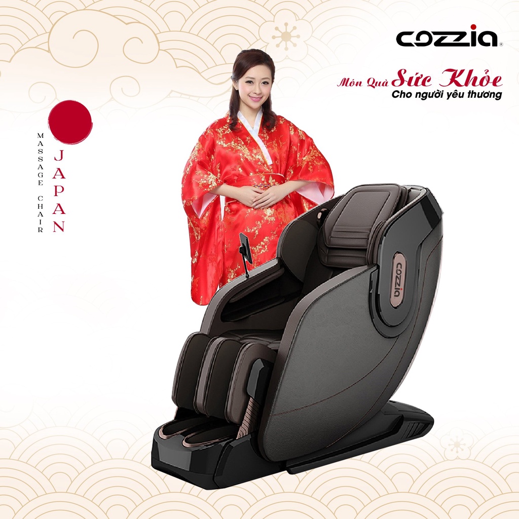 Ghế Massage COZZIA CZ-198 Công nghệ massage 5D thông minh 36 túi khí Điều khiển bằng giọng nói thông minh