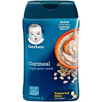 Bột ăn dặm Gerber Mỹ Oatmeal hộp 227g