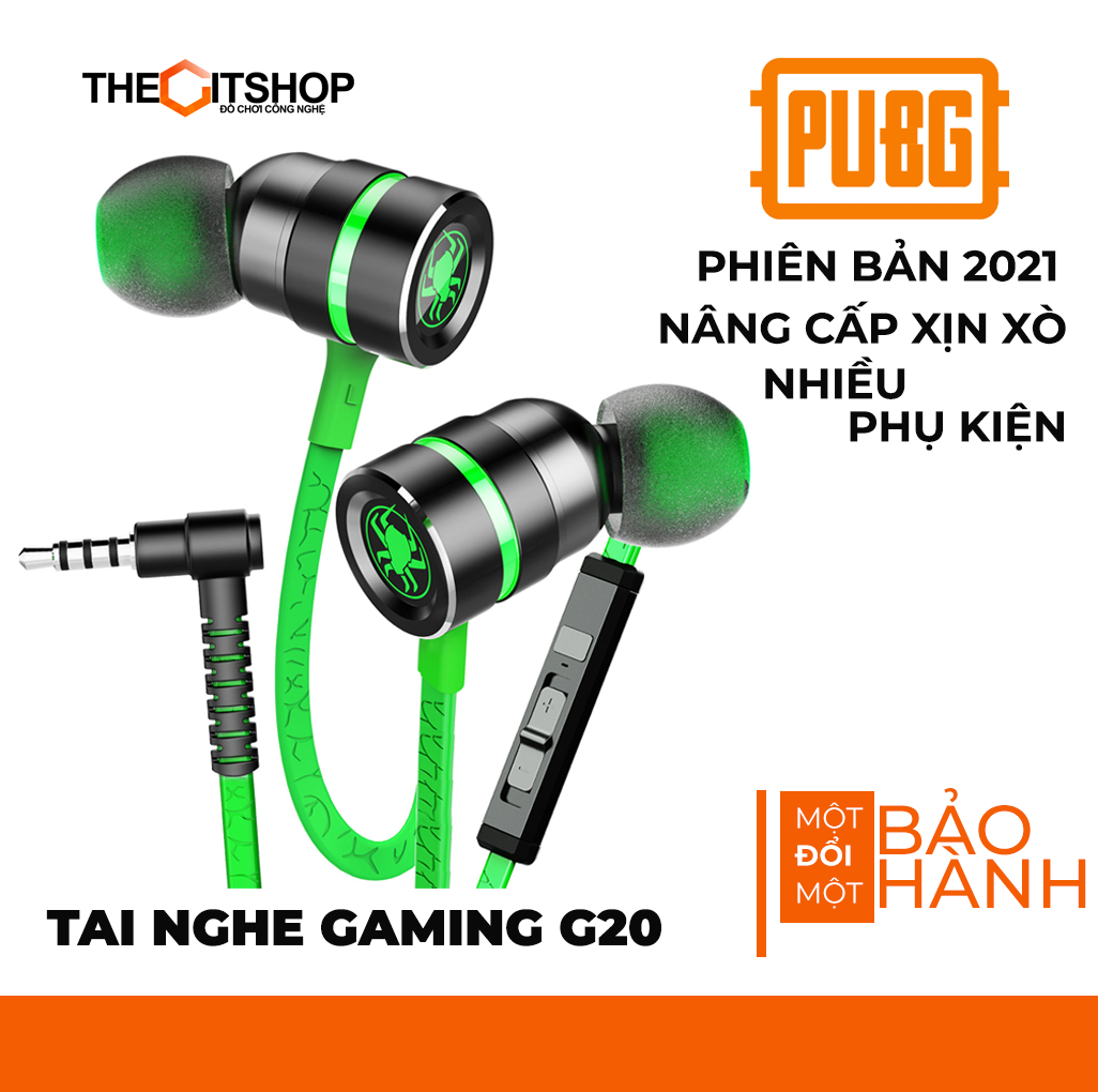 [Bản 2023]Tai nghe gaming Plextone G20 cho máy tính và điện thoại - Có mic - Chuyên game