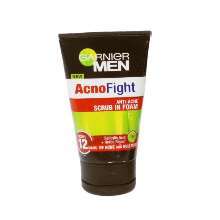 Sữa rửa mặt ngăn mụn Garnier Men Acno Fight Thái Lan 100ml