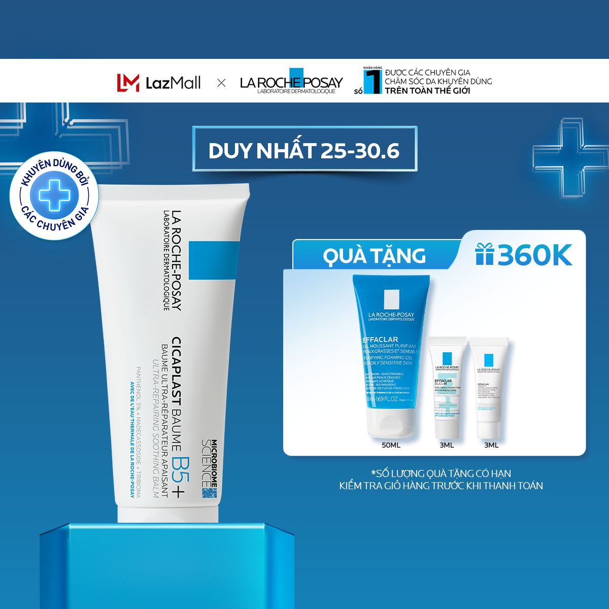 Kem dưỡng làm dịu & phục hồi da La Roche-Posay Cicaplast Baume B5+ 100ml