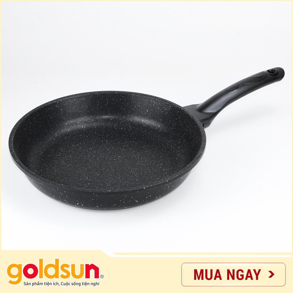 Chảo chống dính vân đá 28cm goldsun gsc1328