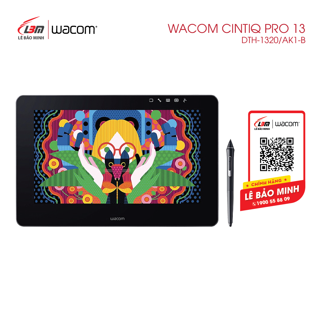 [voucher 9% max 1,5tr]BẢNG VẼ ĐIỆN TỬ HIỆU WACOM CINTIQ PRO 13 DTH-1320/AK1-B