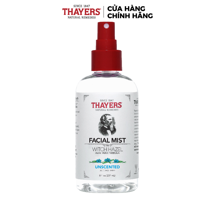 Nước hoa hồng không cồn THAYERS - Không mùi - Dạng xịt 237ml