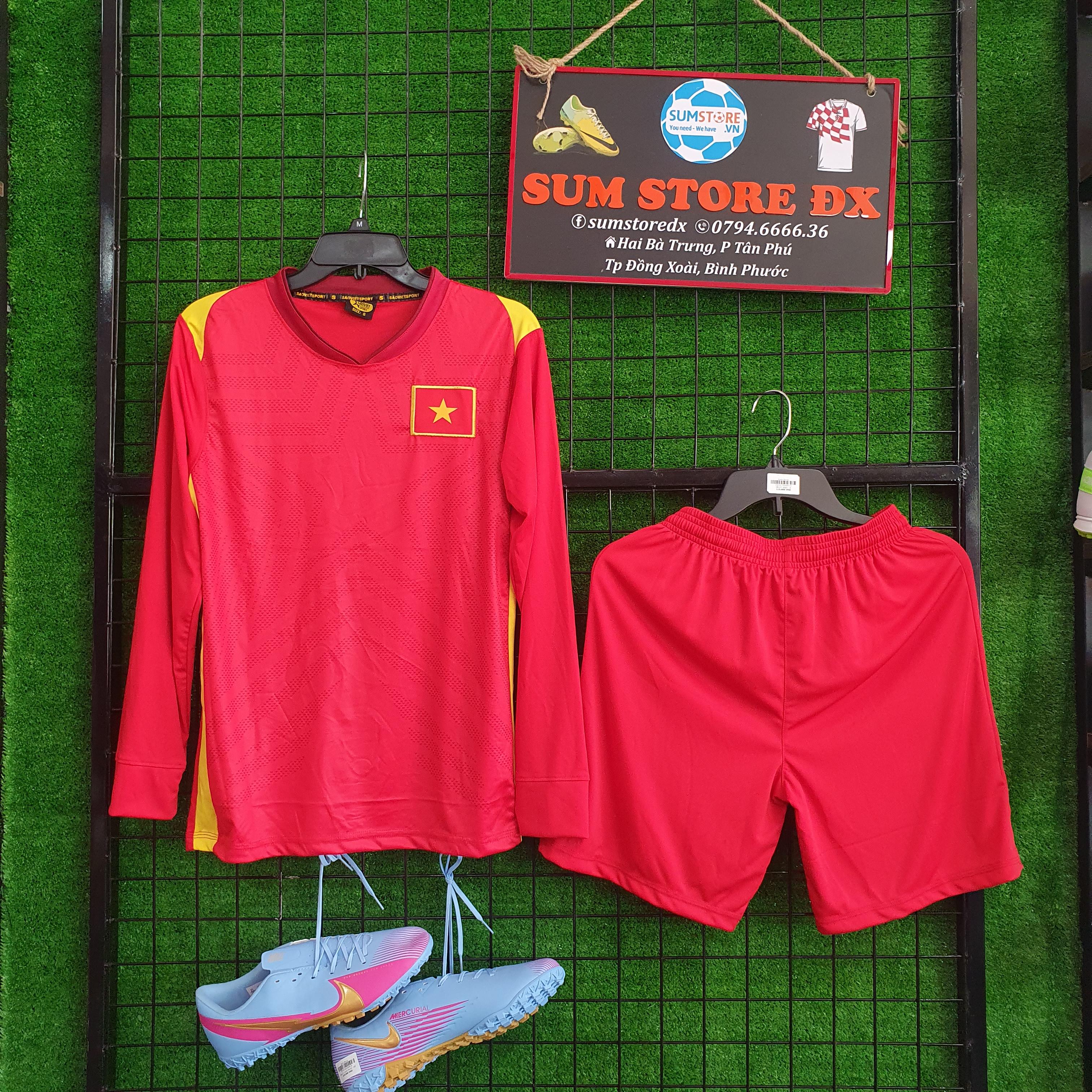 Đồ Đá Banh Dài Tay Đẹp, Cực Chất Việt Nam Dài Tay 2021–Áo Bóng Đá, Đồ Thể Thao Nam Nữ Mẫu Mới