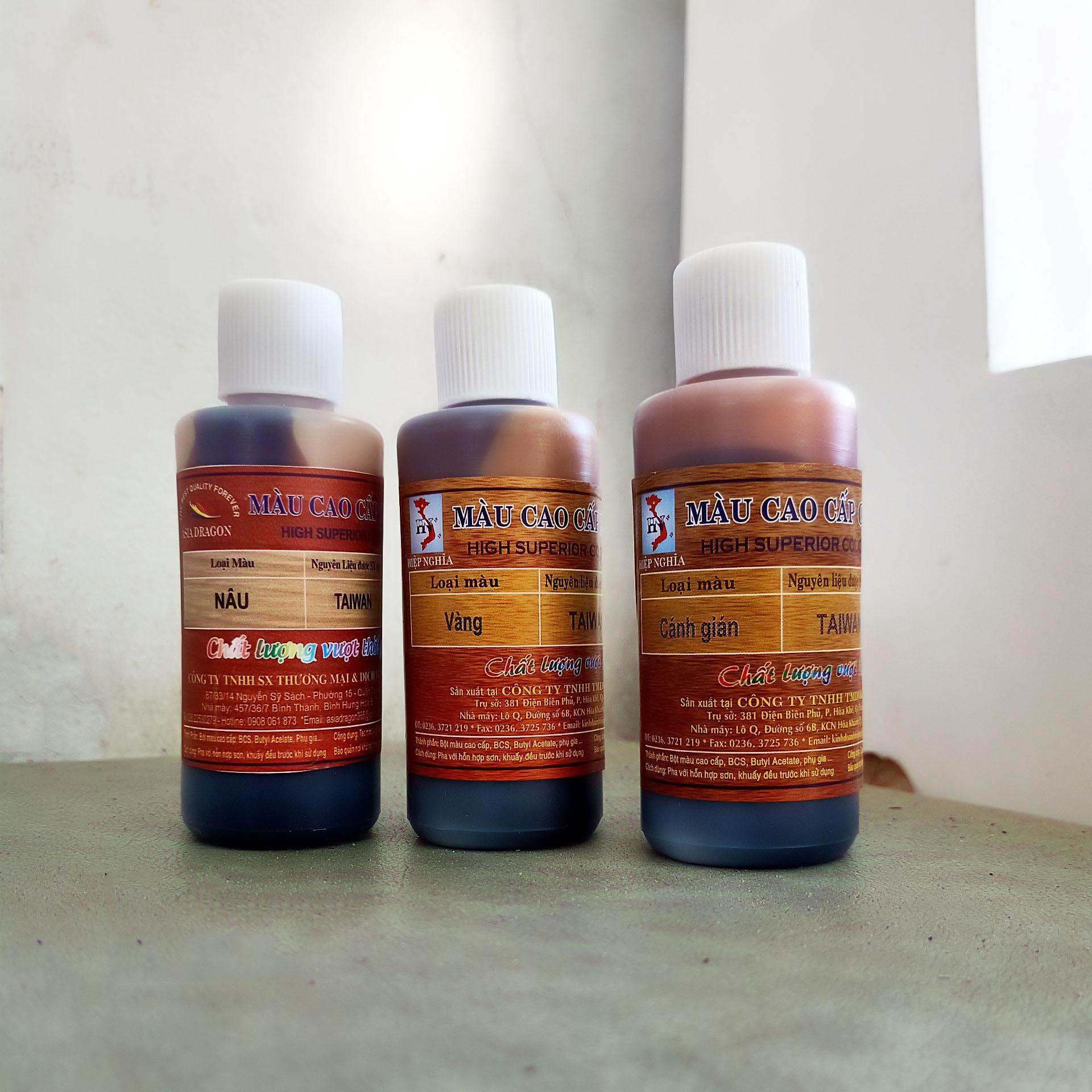 CHAI TINH MÀU PU SƠN GỖ