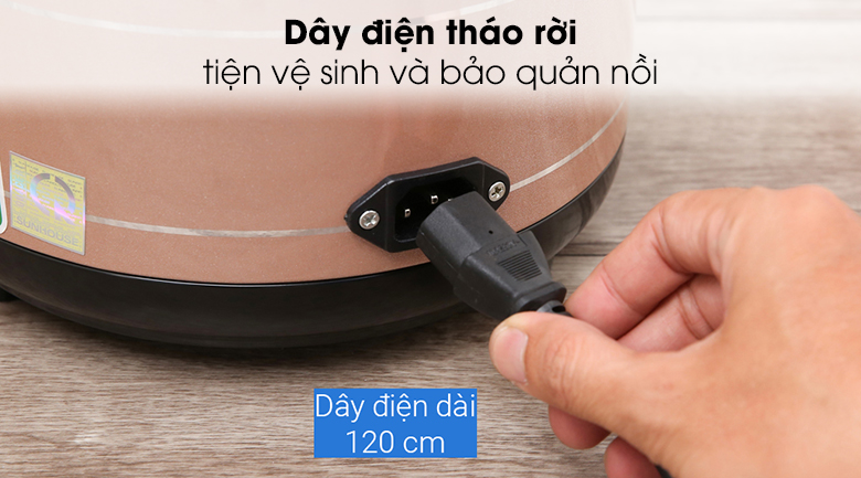 Nồi cơm nắp rời Sunhouse 1.2 lít SHD8105 chính hãng