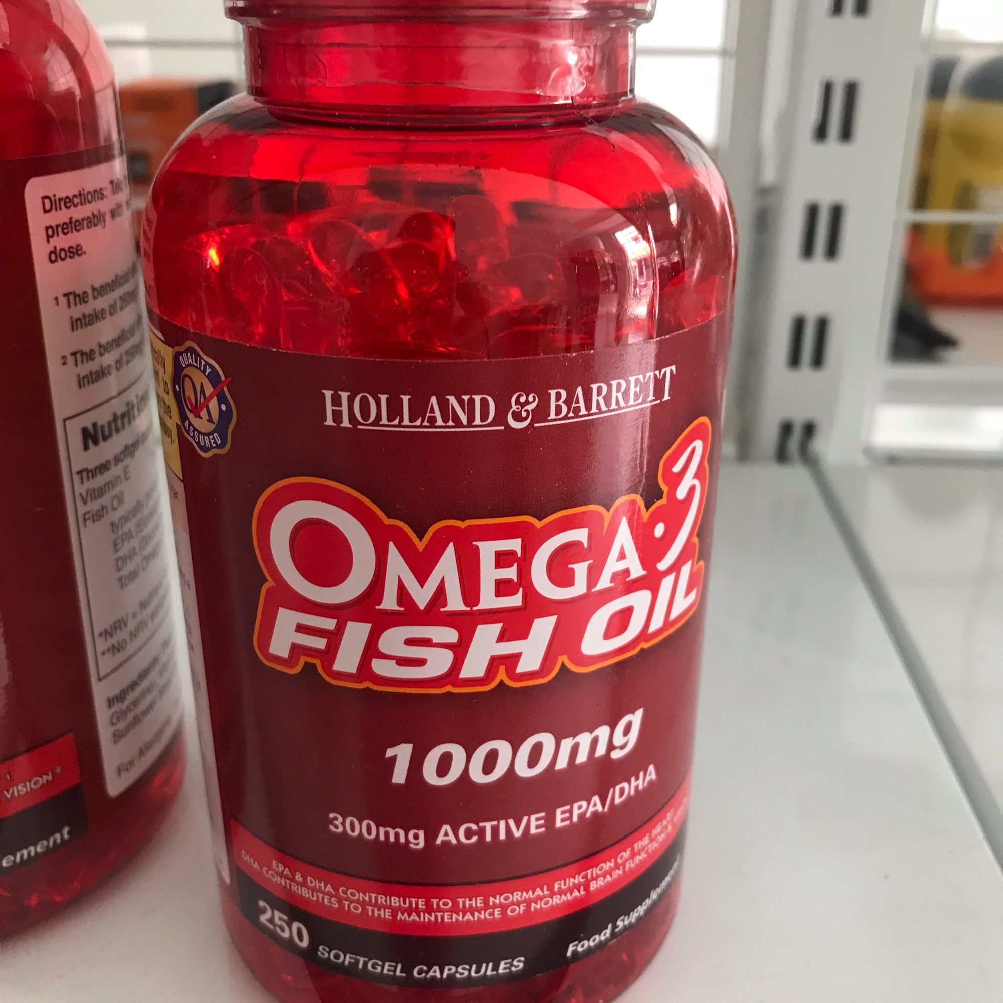 [HCM]Dầu cá Omega-3 fish oil của Holland Barrett -250v Date 12/2022 ( bill Anh )