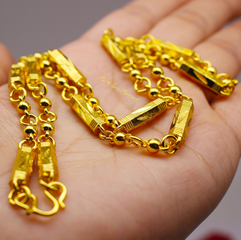 Dây chuyền nam mạ vàng 24k