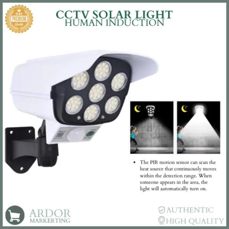 Đèn Năng Lượng Mặt Trời Giả Camera Chống Trộm Có Điều Khiển Cảm Biến Chống Nước Tiết Kiệm Điện
