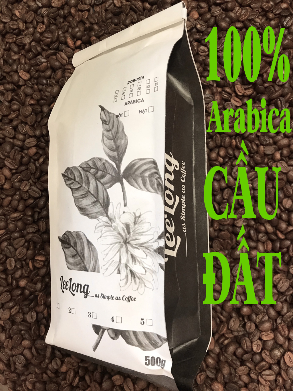 500G CÀ PHÊ ARABICA CẦU ĐẤT