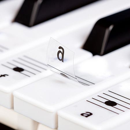 Sticker nốt nhạc cho piano và đàn organ- decal dán phím