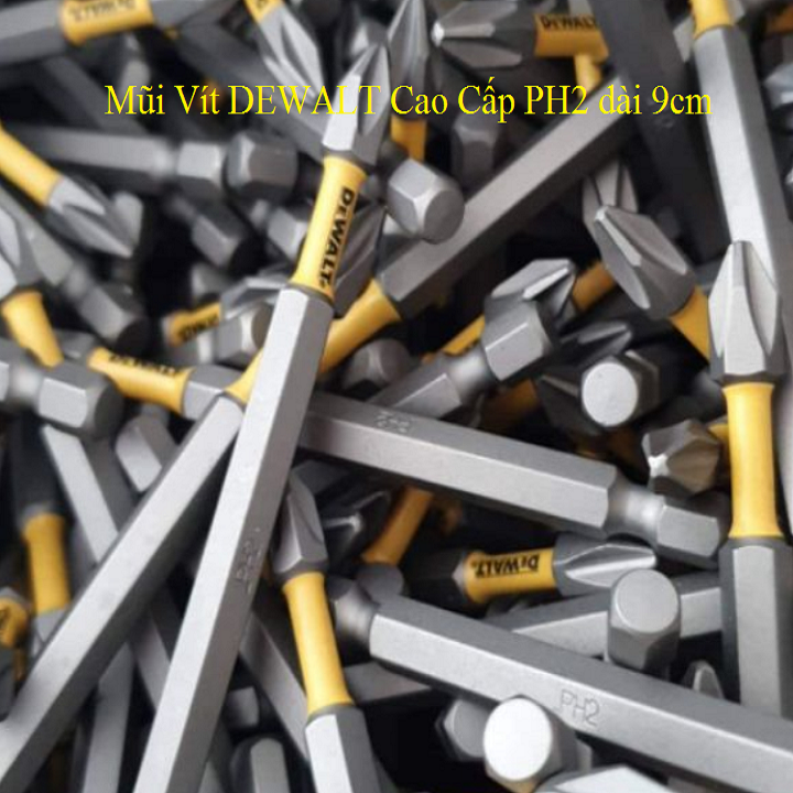 Mũi Vít DeWalt Tem vàng Ph2- 9cm hàng xịn cao cấp