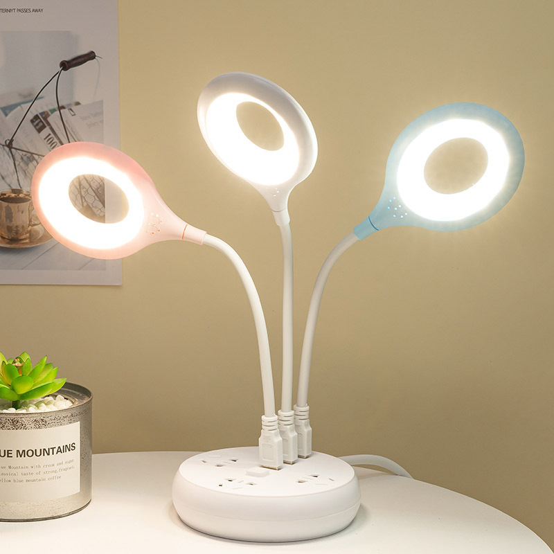 Đèn led mini để bàn học phòng ngủ chống cận sạc usb tiện lợi