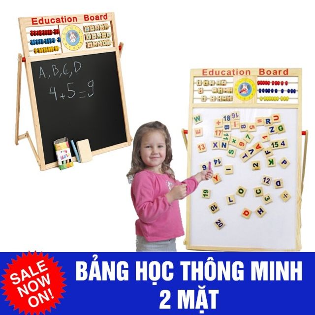 Bảng Gỗ Chữ Cái 2 Mặt Nam Châm Cho Bé Học Chữ Số, bảng viết cho bé,bảng gỗ nam châm cho bé,ghép bảng chữ cái