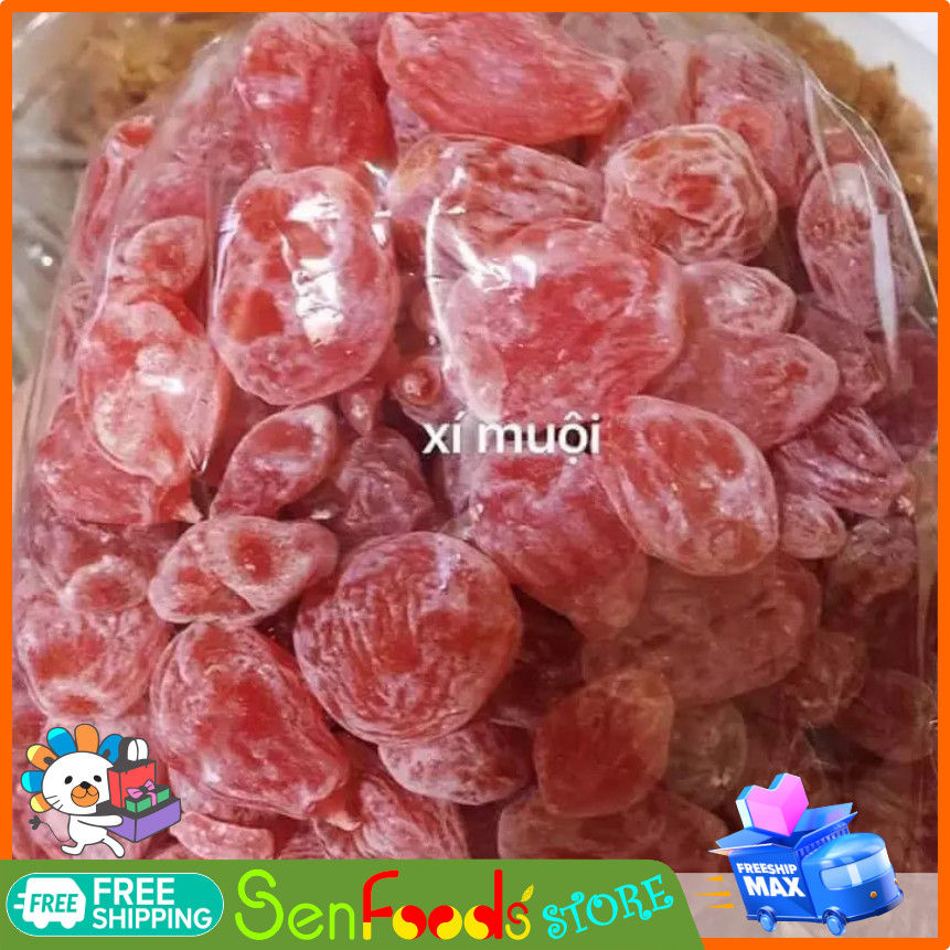 [HCM]Túi 300gr Ô mai đào bao tử-Xí muội ô mai không hạt cực ngon