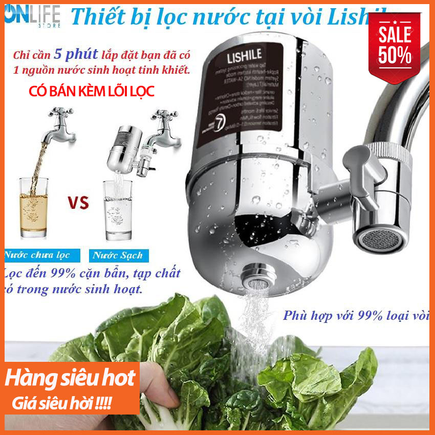 [HÀNG CHẤT LƯỢNG] Bộ Lọc Nước Tại Vòi Hiện Đại 7 Lớp; Lọc Đến 99% Cặn Bẩn, Tạp Chất Có Trong Nước Sinh Hoạt; Chất Liệu Chuẩn Y Tế ABS Phù Hợp Với Các Loại Vòi.