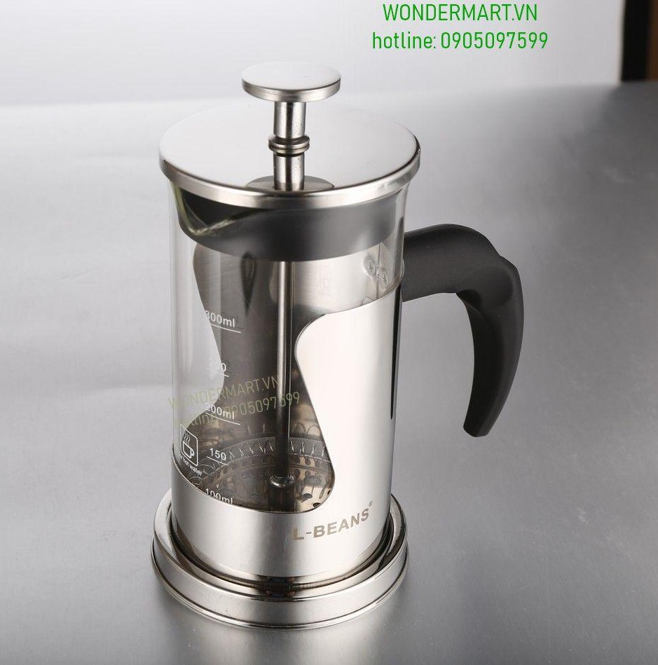 Bình pha cà phê kiểu Pháp L-Beans 350ml bình pha lọc ép