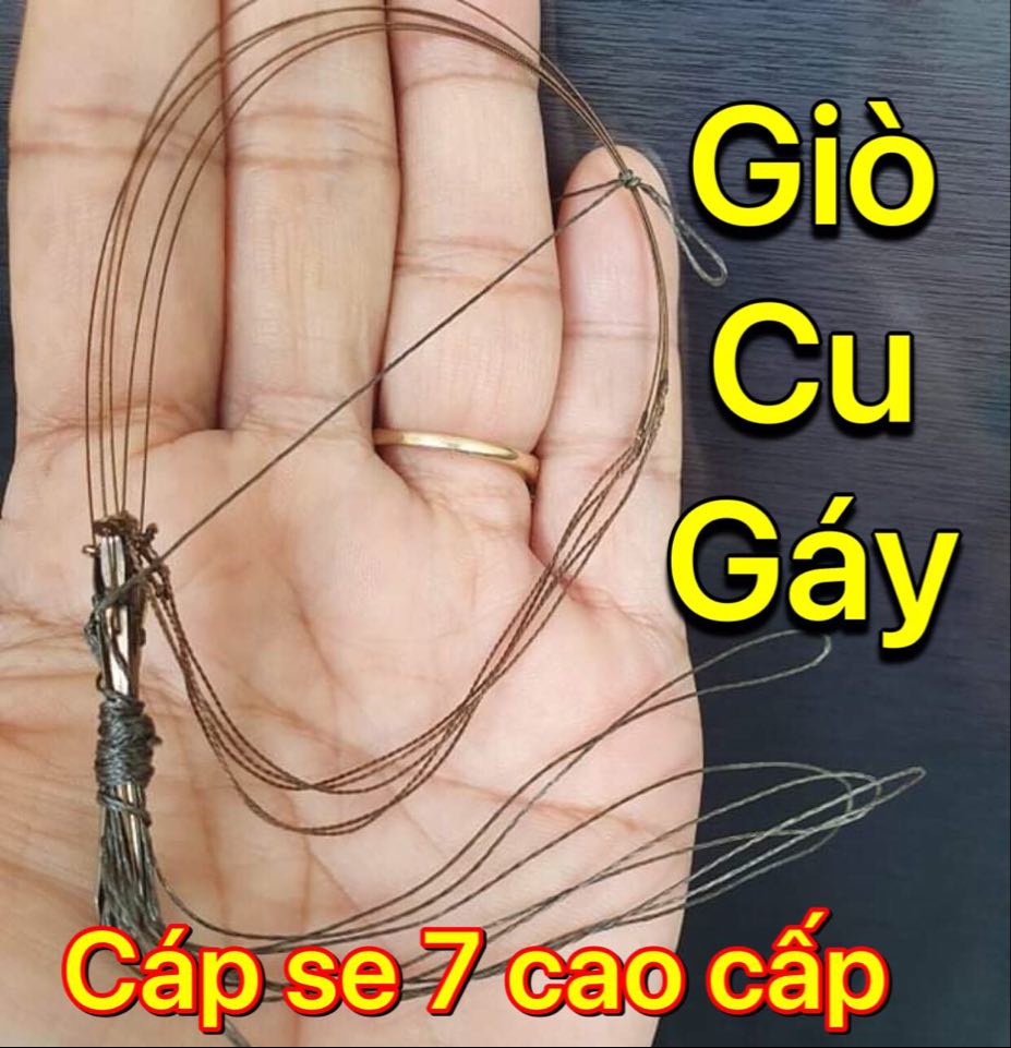 [HCM]Giò bẩy chim cu . Cáp se 7 cao cấp.