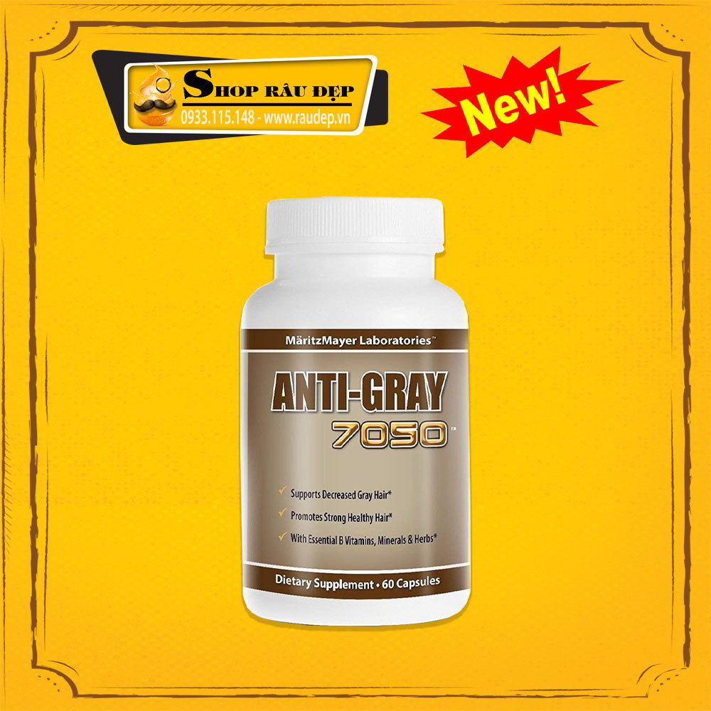 Viên uống chống tóc bạc sớm anti gray 7050
