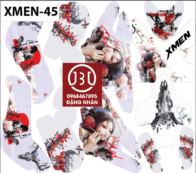 TEM TRÙM XE ĐIỆN XMEN 45