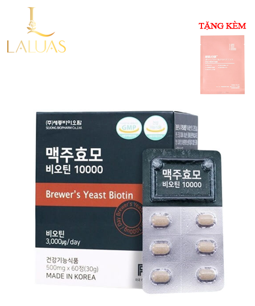 Viên uống mọc tóc Biotin men bia khô 60 viên