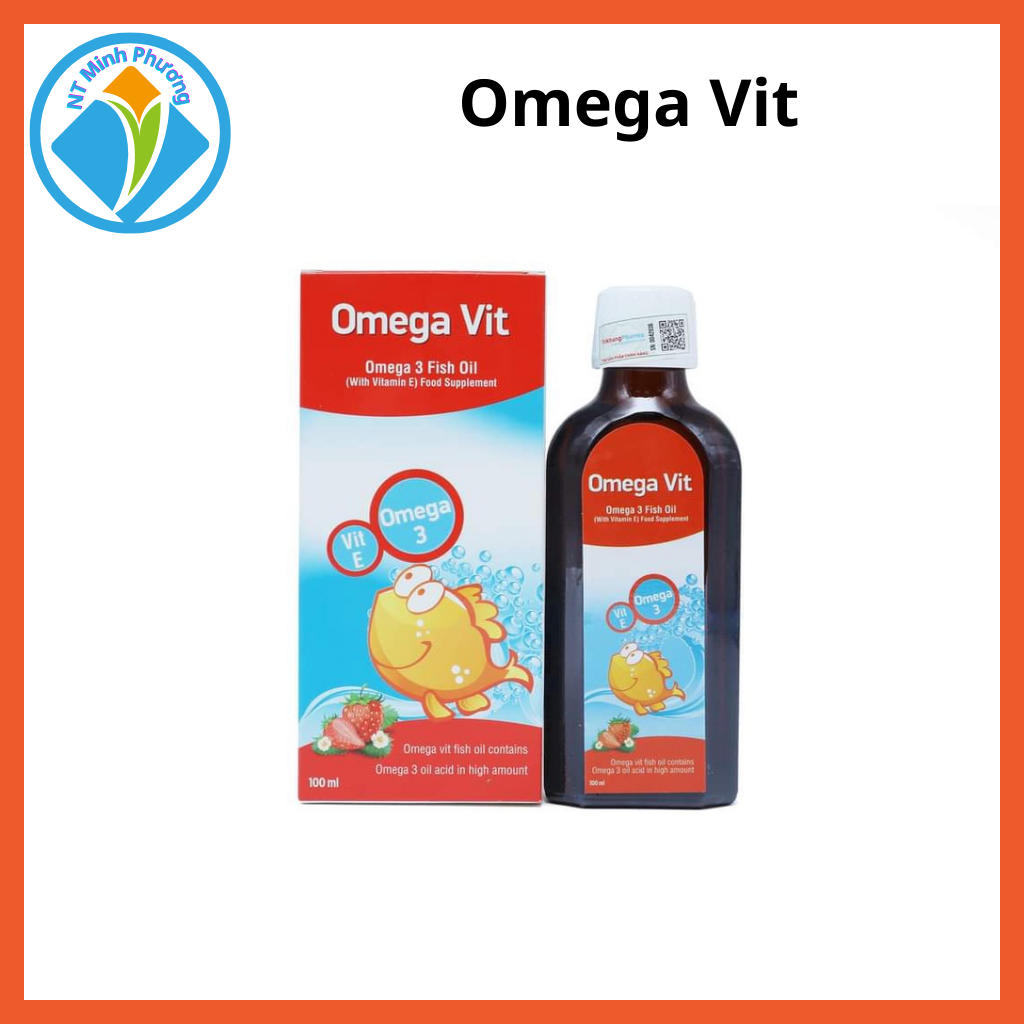 Omega Vit   giúp bổ sung acid béo Omega 3, EPA ,DHA cho bé hỗ trợ khả năng chống oxy hóa, giúp phát triển trí não, mắt và  hệ thần kinh của trẻ