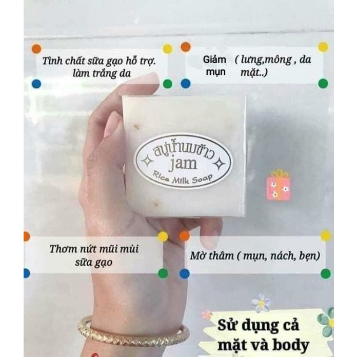 Xà phòng cám gạo và xà phòng nghệ cam thái lan