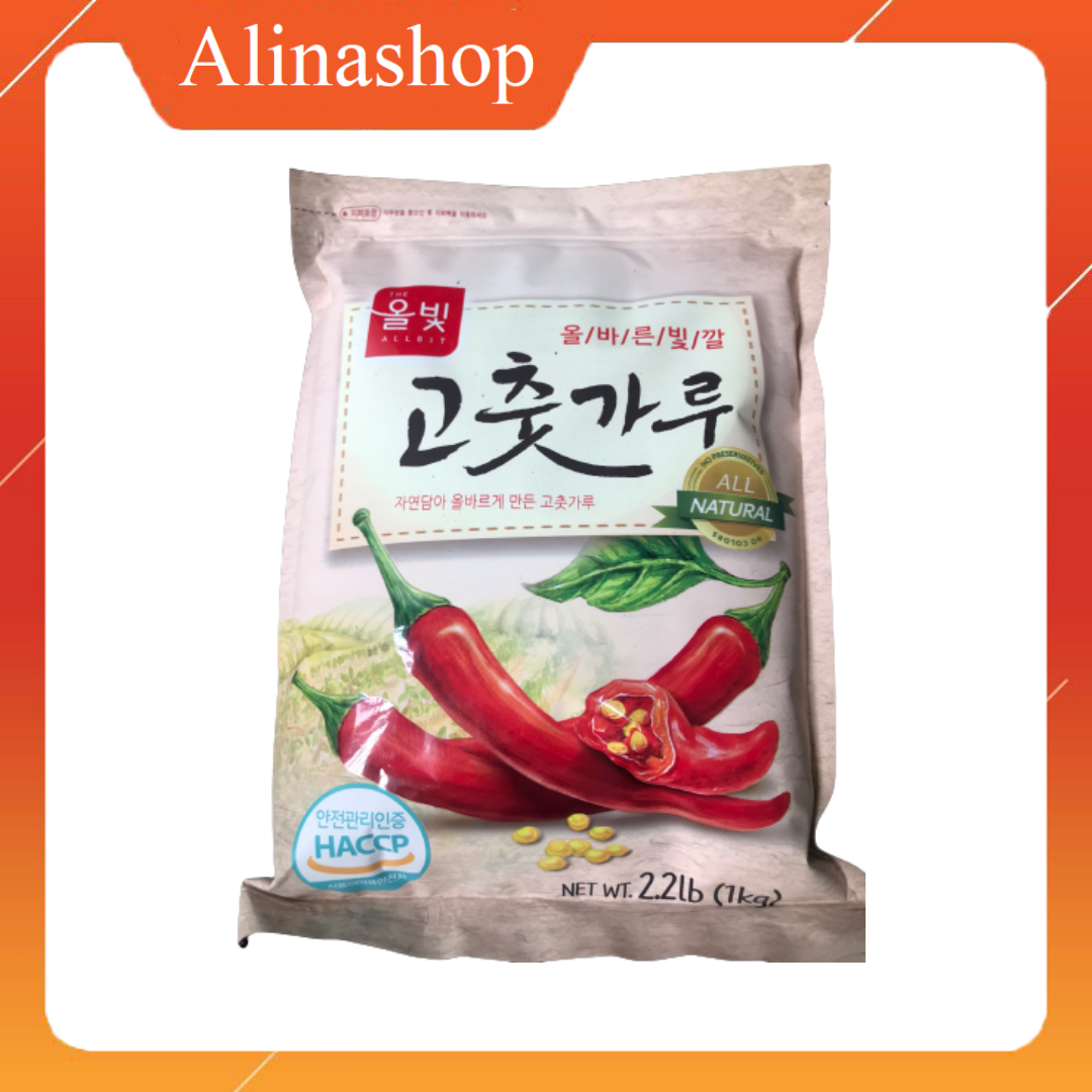 Ớt Bột Hàn Quốc Allbit Loại Mịn 1kg