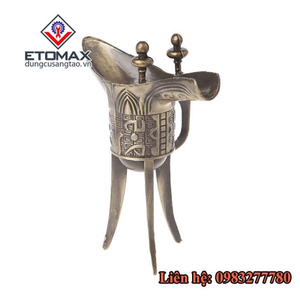 Bộ 6 ly rượu đồng 3 chân thời cổ Trung Quốc -Hàng Loại 1 Bộ 6 ly rượu đồng 3 chân thời cổ Trung Quốc -Hàng Loại 1