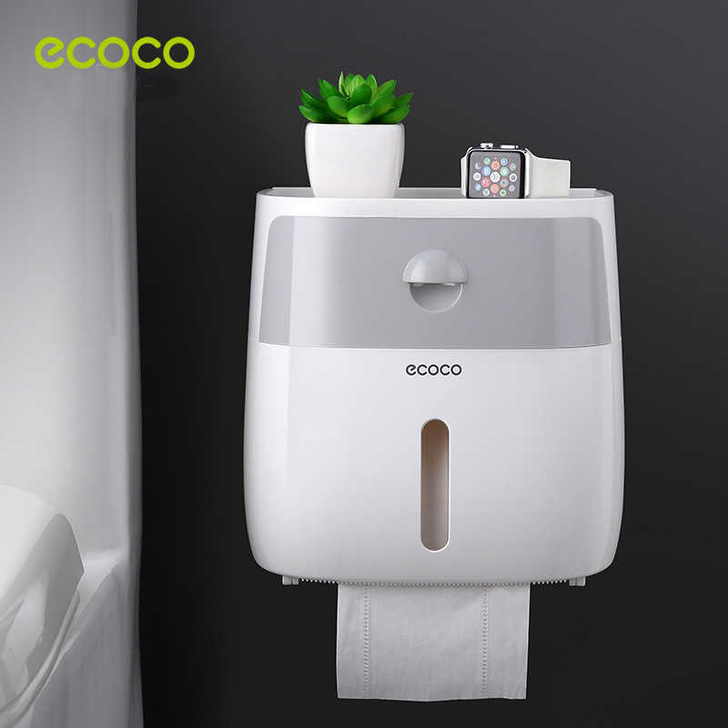 Hộp đựng giấy vệ sinh Ecoco Cao Cấp , Hộp đựng giấy toilet đa năng không thấm nước cao cấp