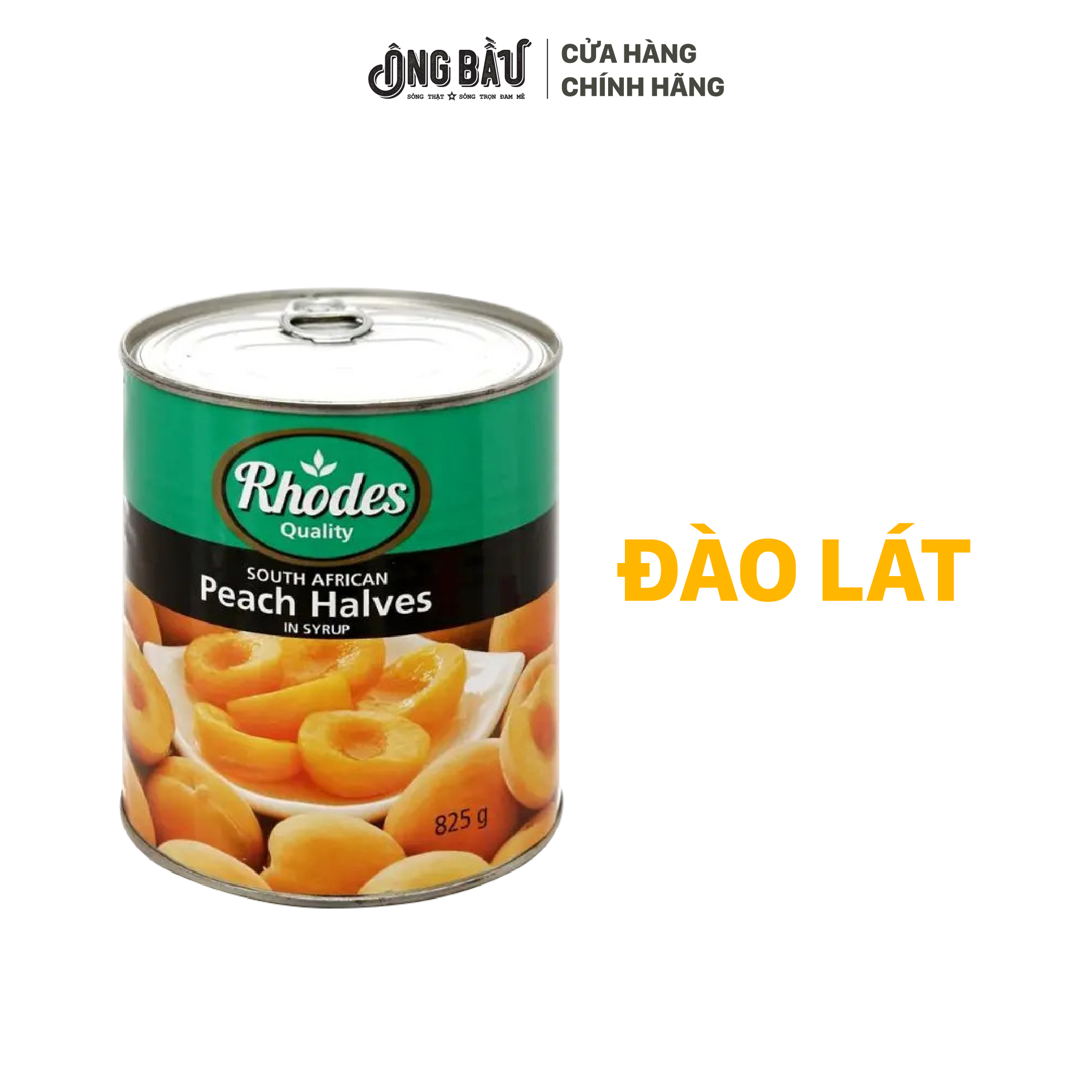 Đào ngâm rhodes - dạng lát 825g