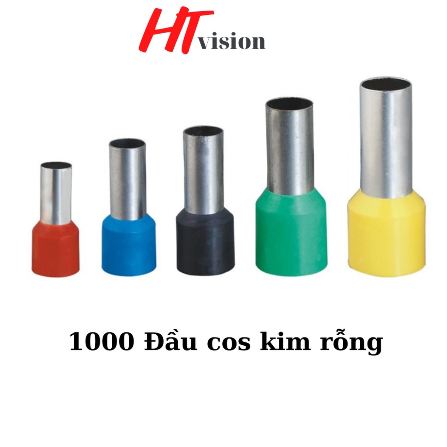 Cos Pin Rỗng Đôi túi 1000c, Cos kim đôi, cốt kim thông đôi, cos pin đôi 2 dây, đầu cos đôi, đầu cos pin rỗng đôi, đầu cos kim tròn loại bấm dây đôi