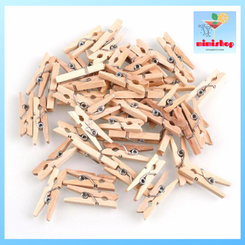 Kẹp gỗ - kẹp gỗ trang trí - kẹp gỗ decor ảnh - dụng cụ pha chế